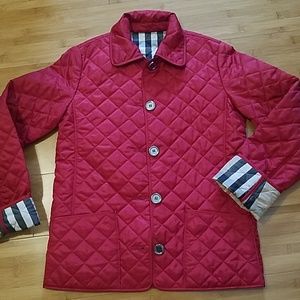 Authentic Girls size12  Burberry quilted jacket